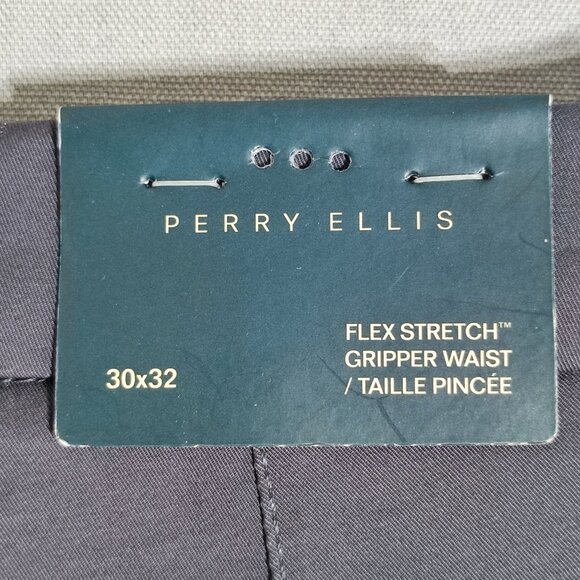 NWT Perry Ellis cargo pants men's size 30X32 grey colour slim fit flex stretch - Picture 6 of 13